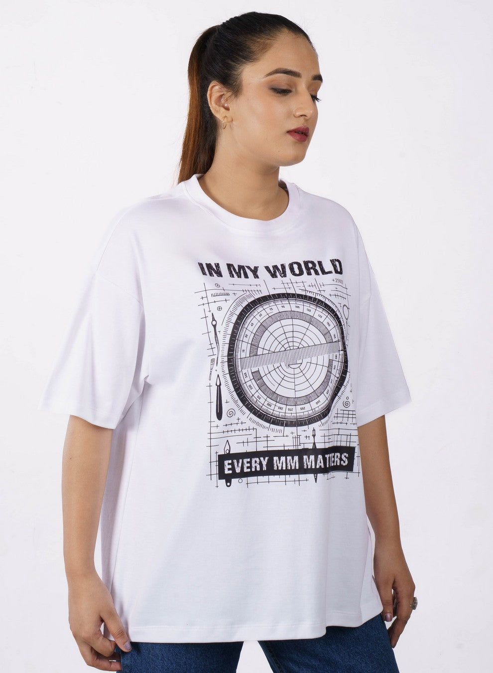 Architect | In my world, every mm matters | Oversized fit Tshirt