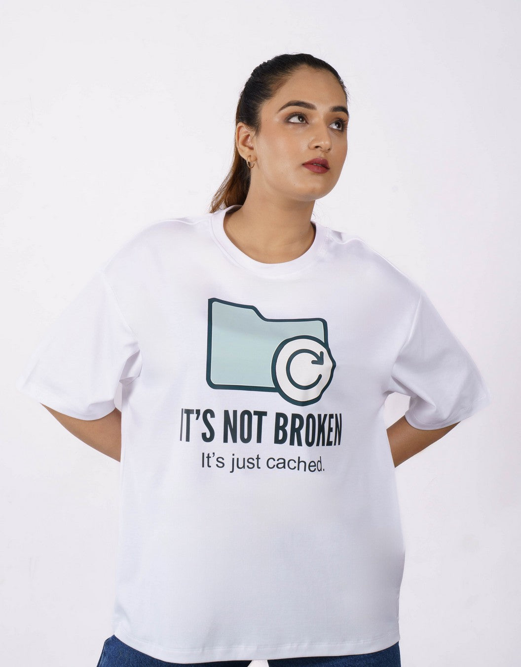 Software Engineer | It’s not broken. It’s just cached. | Oversized fit Tshirt