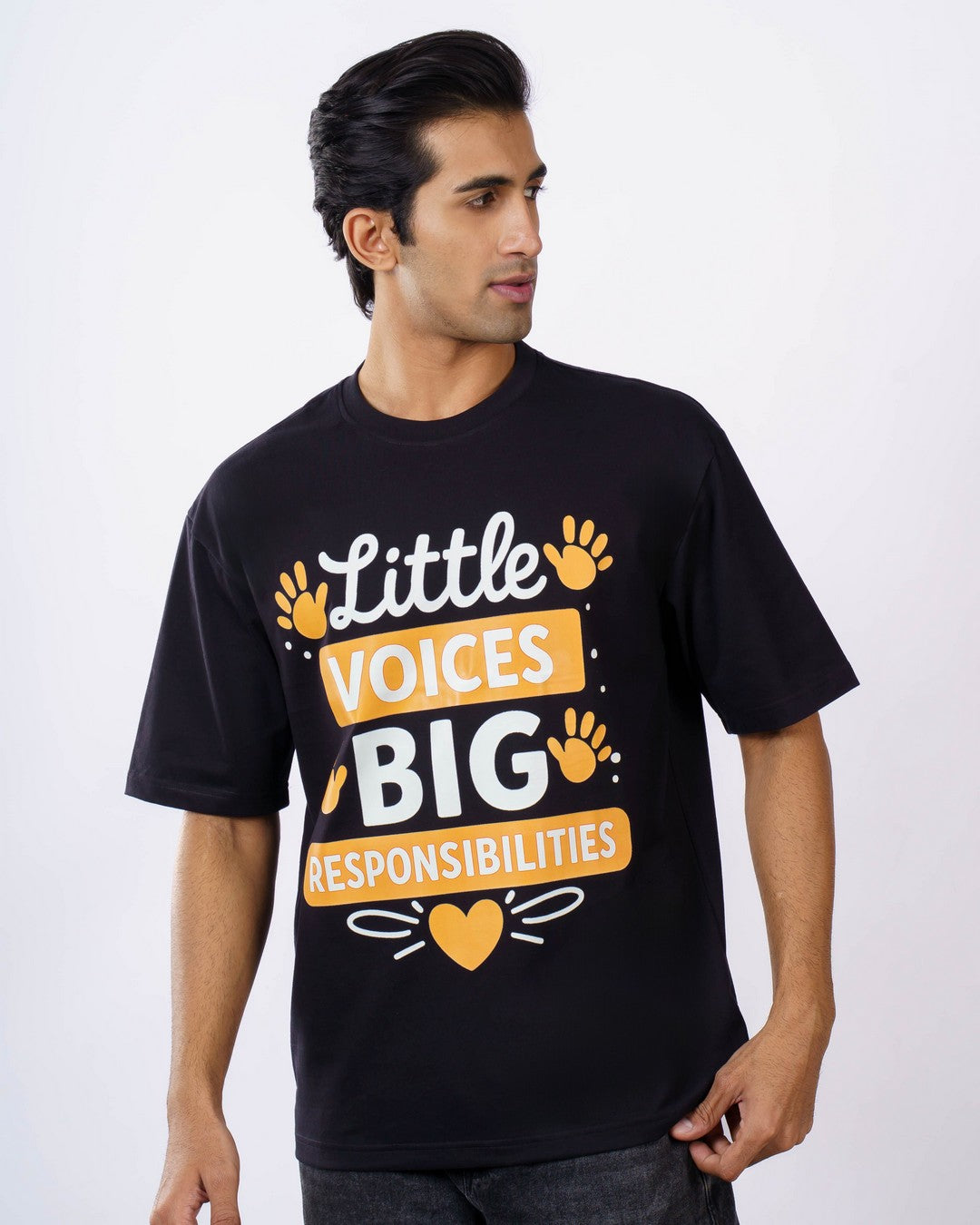 Paediatrician | Little Voices, Big Responsibilities | Oversized fit Tshirt