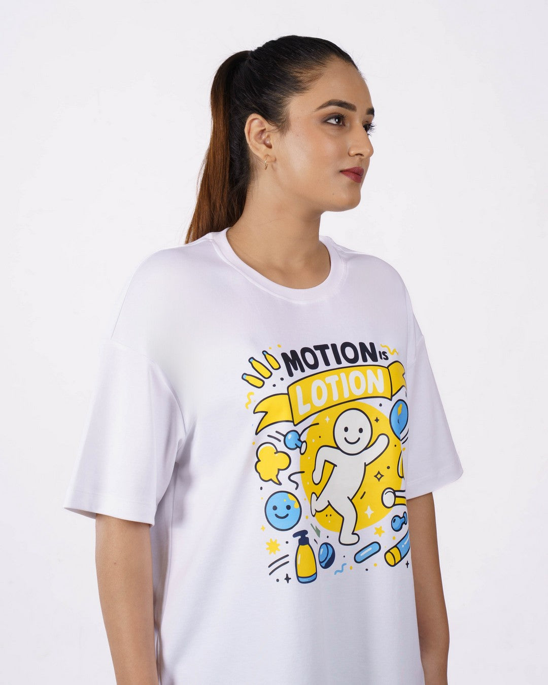 Physiotherapist | Motion is lotion | Oversized fit Tshirt