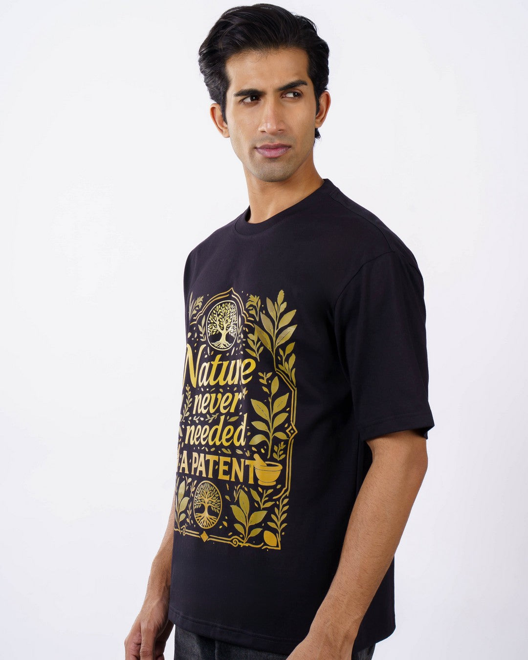 Ayurvedic Doctor | Nature never needed a patent | Oversized fit Tshirt