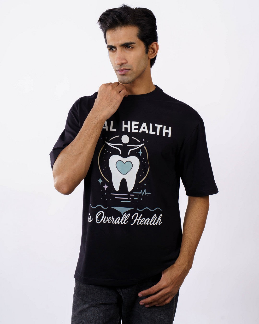 Dentist | Oral Health is Overall Health | Oversized fit Tshirt