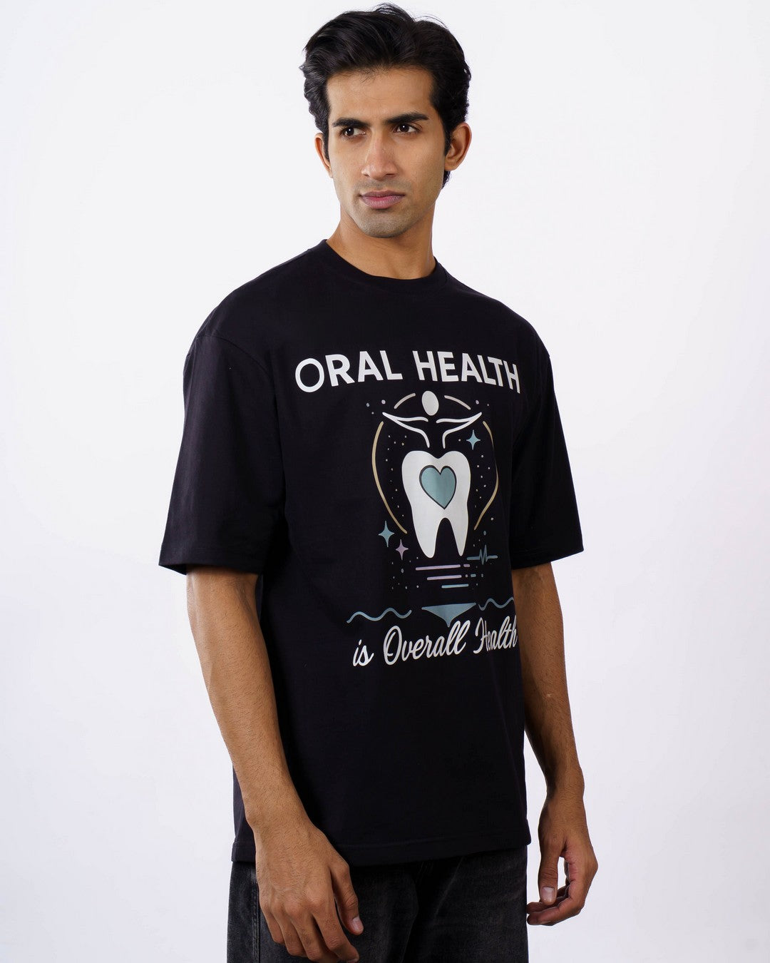 Dentist | Oral Health is Overall Health | Oversized fit Tshirt
