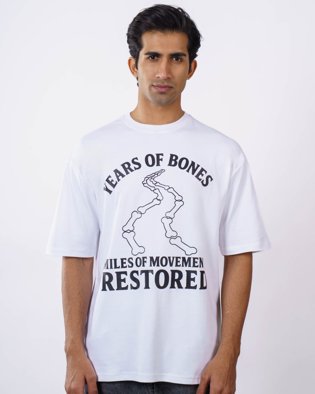 Orthopedician | Years of Bones, Miles of Movement Restored | Oversized fit Tshirt