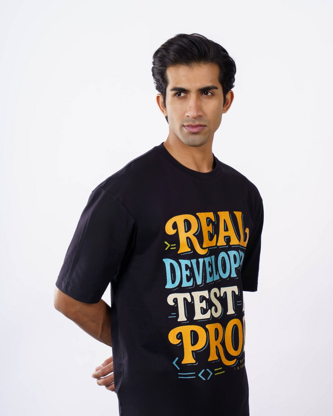 Software Engineer | Real developers test in prod | Oversized fit Tshirt