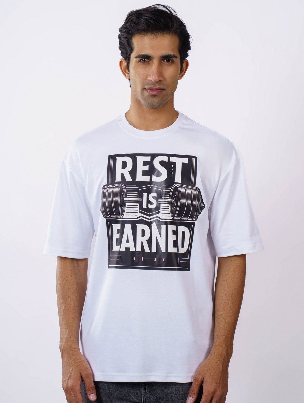 Fitness Trainers | Rest is earned | Oversized fit Tshirt