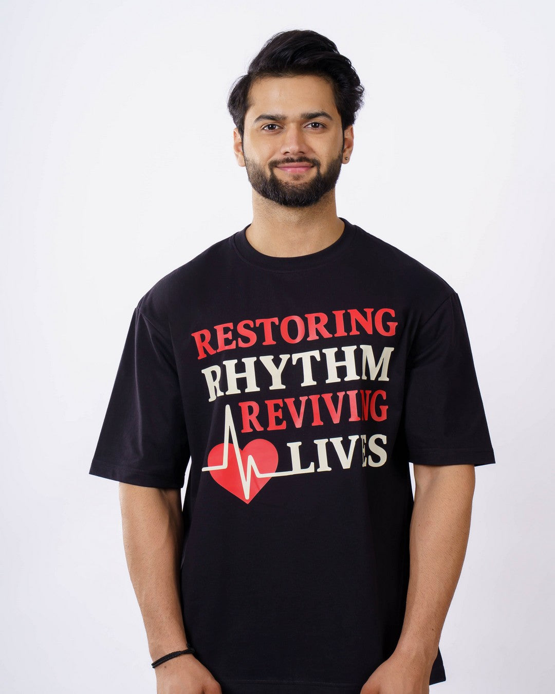 Cardiologist | Restoring Rhythm. Reviving Lives. | Oversized fit Tshirt