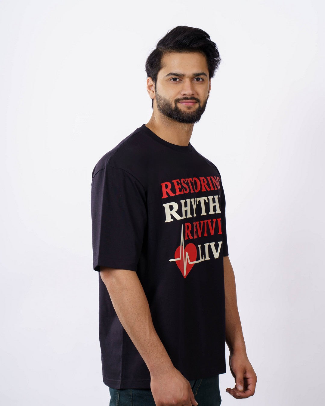 Cardiologist | Restoring Rhythm. Reviving Lives. | Oversized fit Tshirt