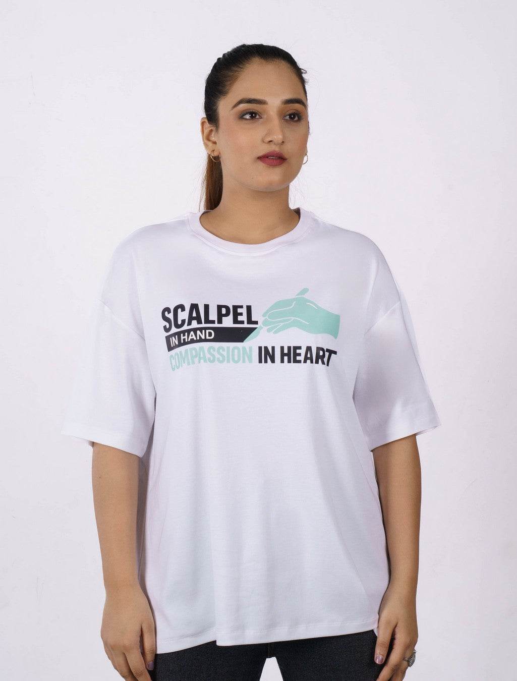 Surgeon | Scalpel in Hand. Compassion in Heart | Oversized fit Tshirt