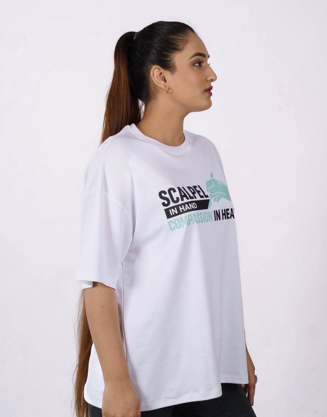 Surgeon | Scalpel in Hand. Compassion in Heart | Oversized fit Tshirt