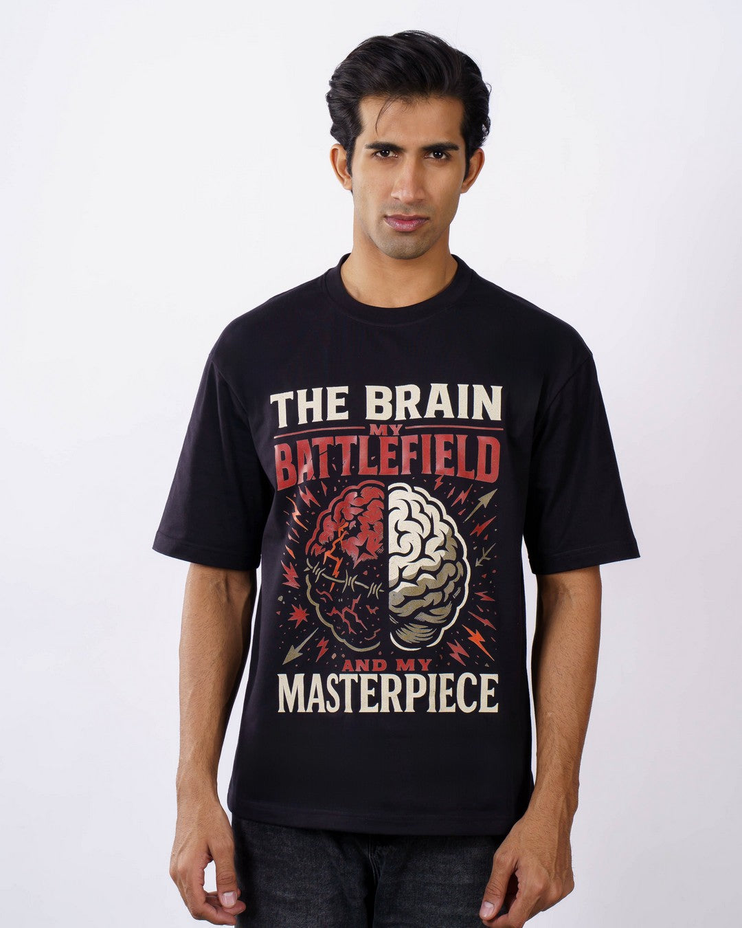 Neurologist | The Brain - My Battlefield and My Masterpiece. | Oversized fit Tshirt