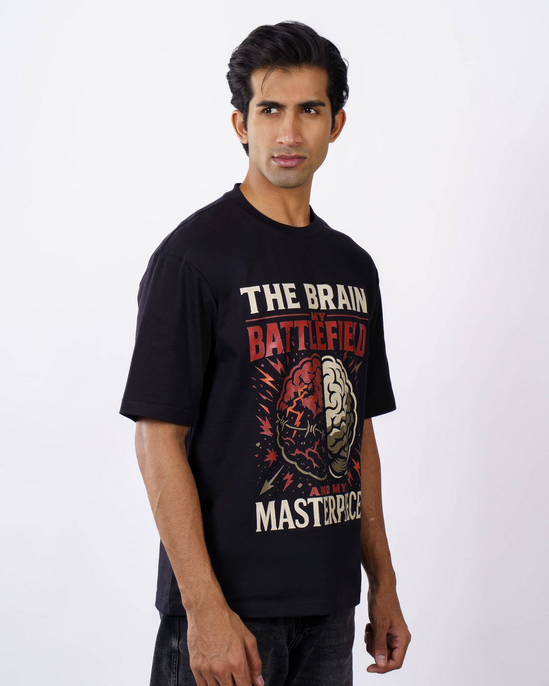 Neurologist | The Brain - My Battlefield and My Masterpiece. | Oversized fit Tshirt