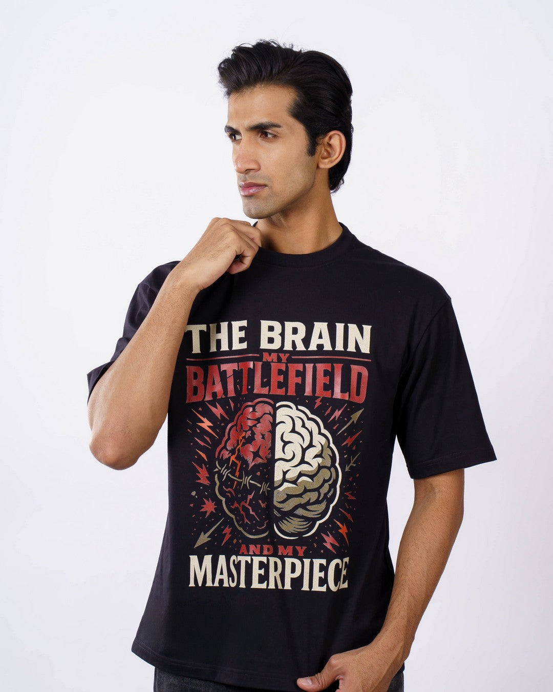 Neurologist | The Brain - My Battlefield and My Masterpiece. | Oversized fit Tshirt
