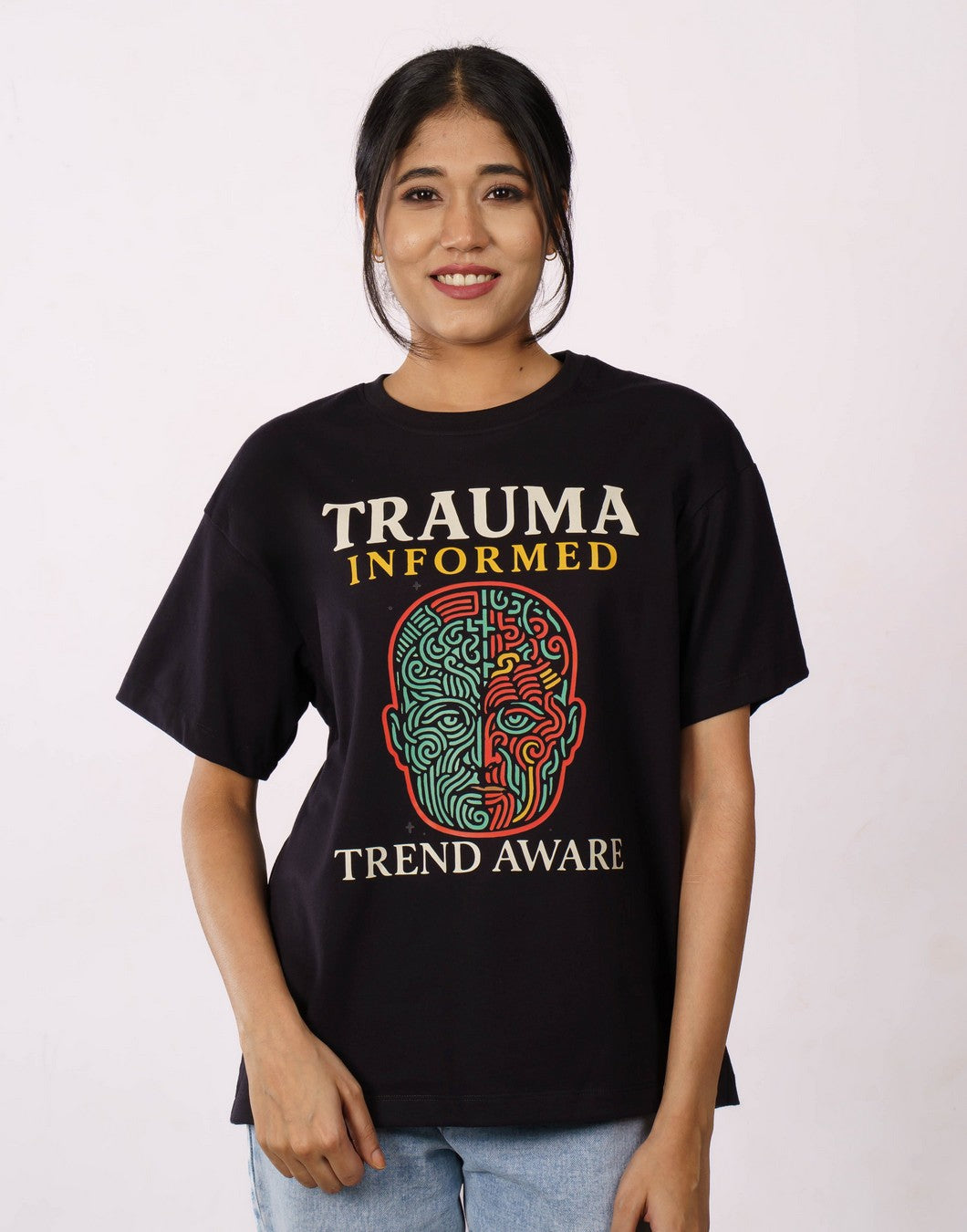 Psychologist | Trauma informed and trend aware | Oversized fit Tshirt