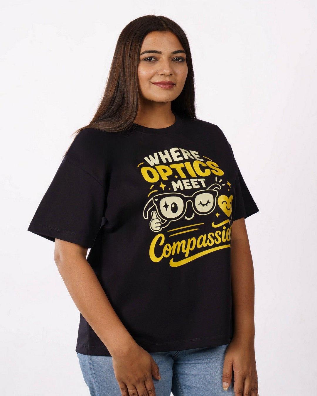 Opthalmologist | Where Optics Meet Compassion | Oversized fit Tshirt