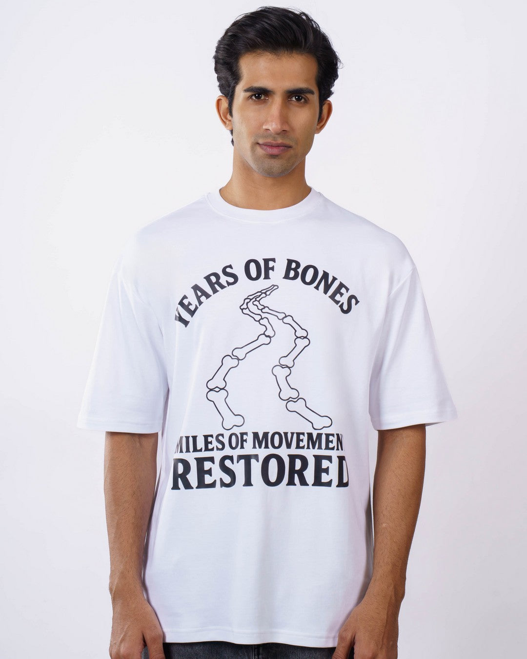 Orthopedician | Years of Bones, Miles of Movement Restored. | Oversized fit Tshirt