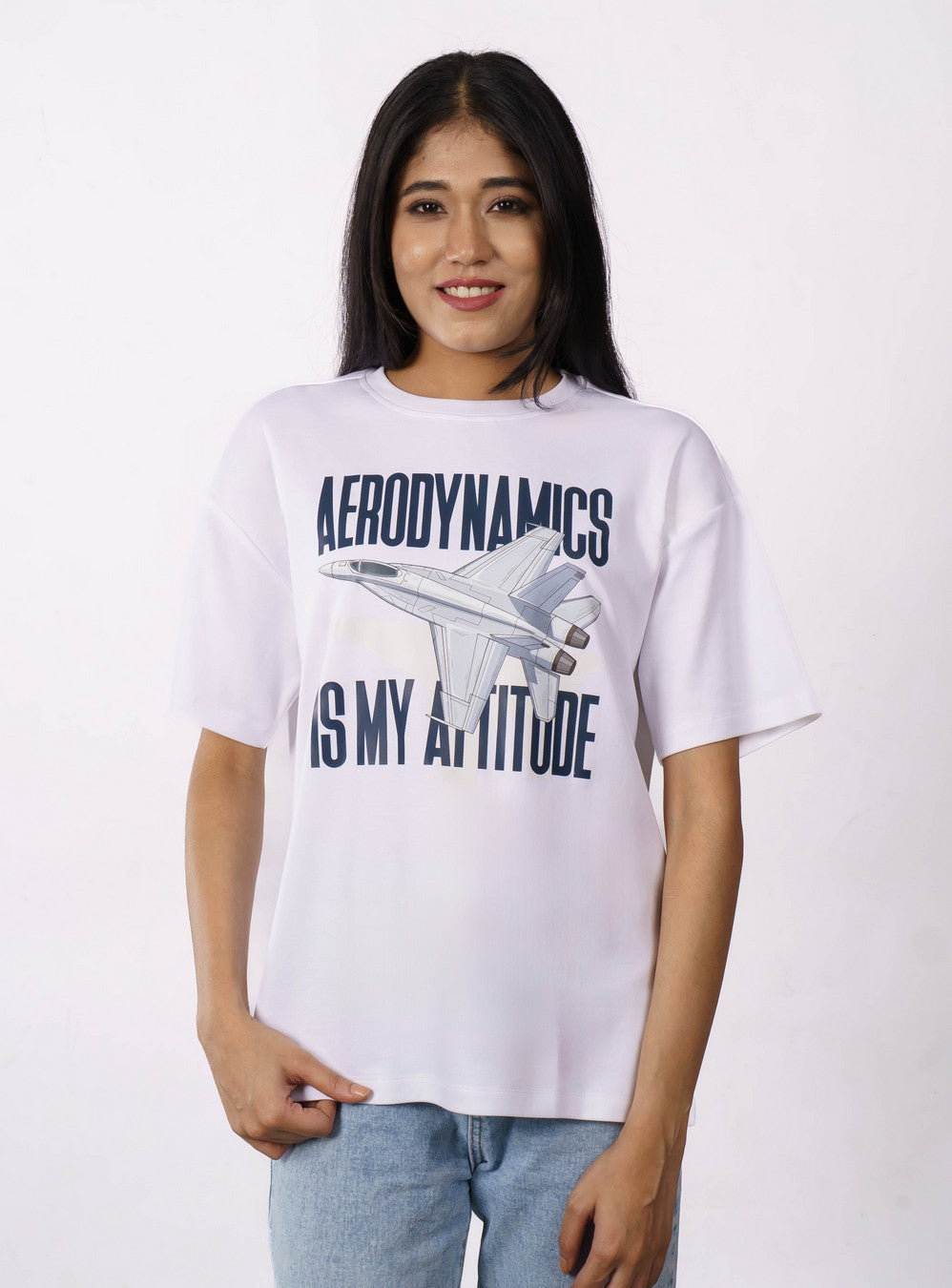 Aeronautical Engineer Aerodynamics Oversized Tshirt for Women 3