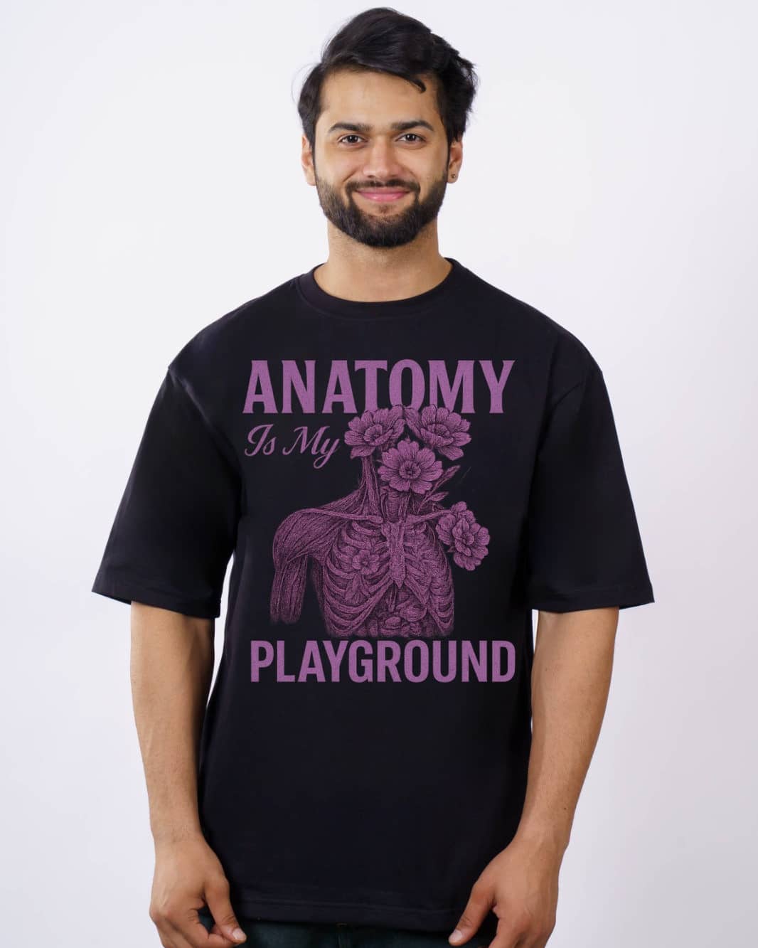 Anatomy Playground Surgeon Oversized Printed Tshirt For Men 1
