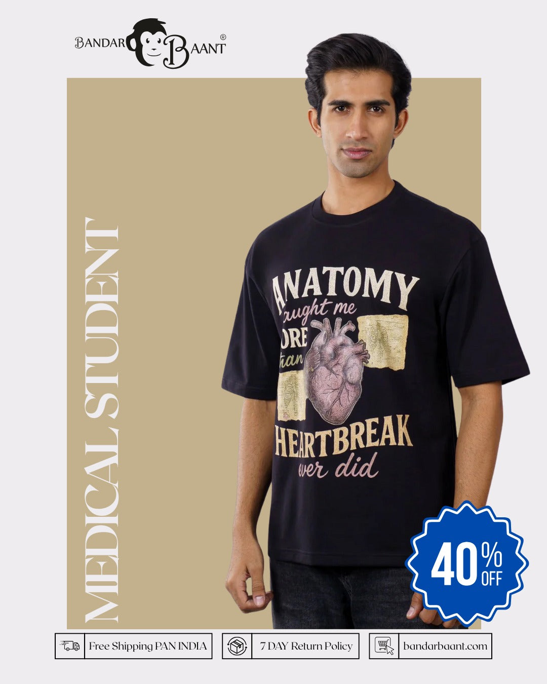 Anatomy Taught Medical Students Oversized Tshirt For Men 7