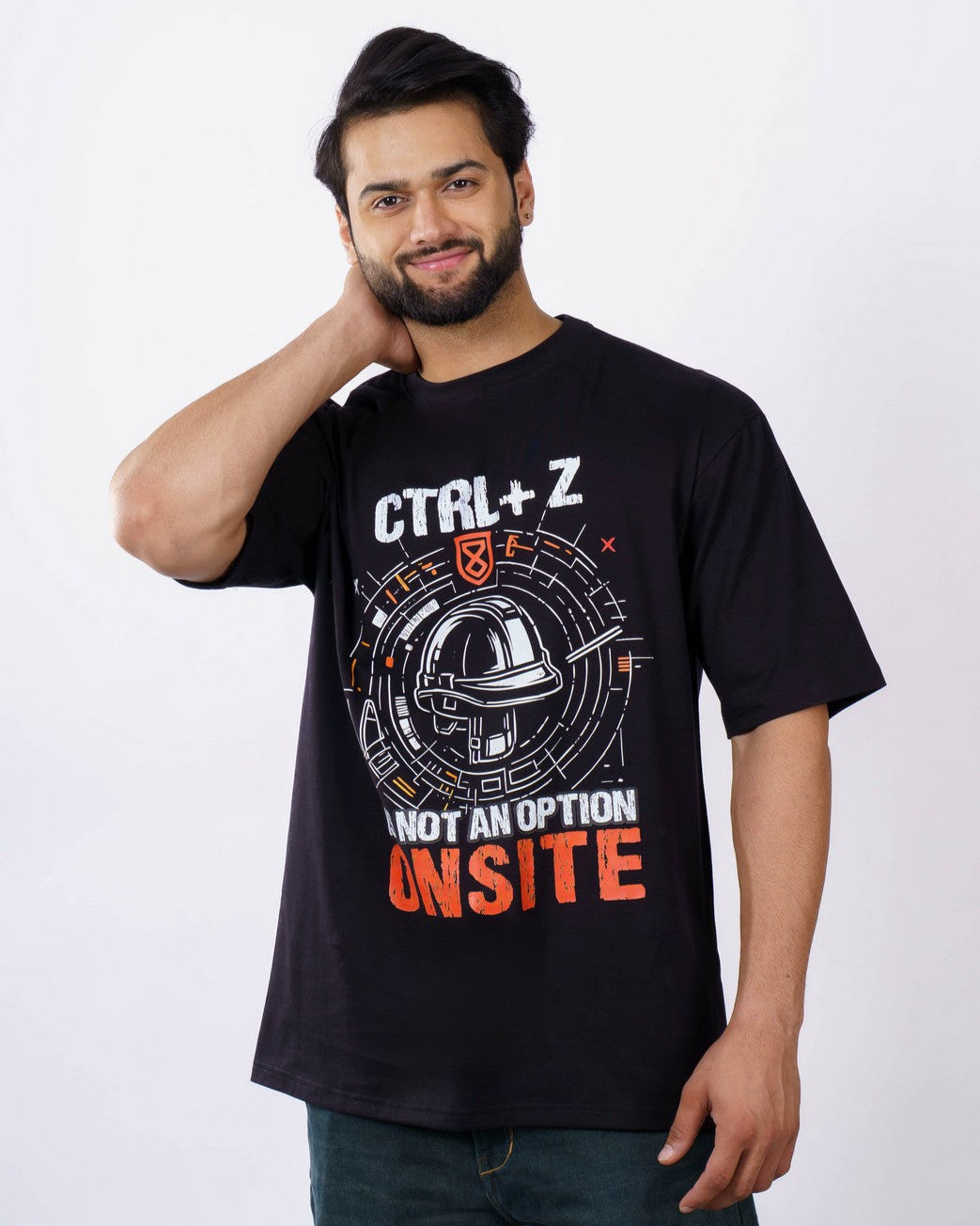 Architect Oversized T-shirt For Men 1 By Bandar Baant 