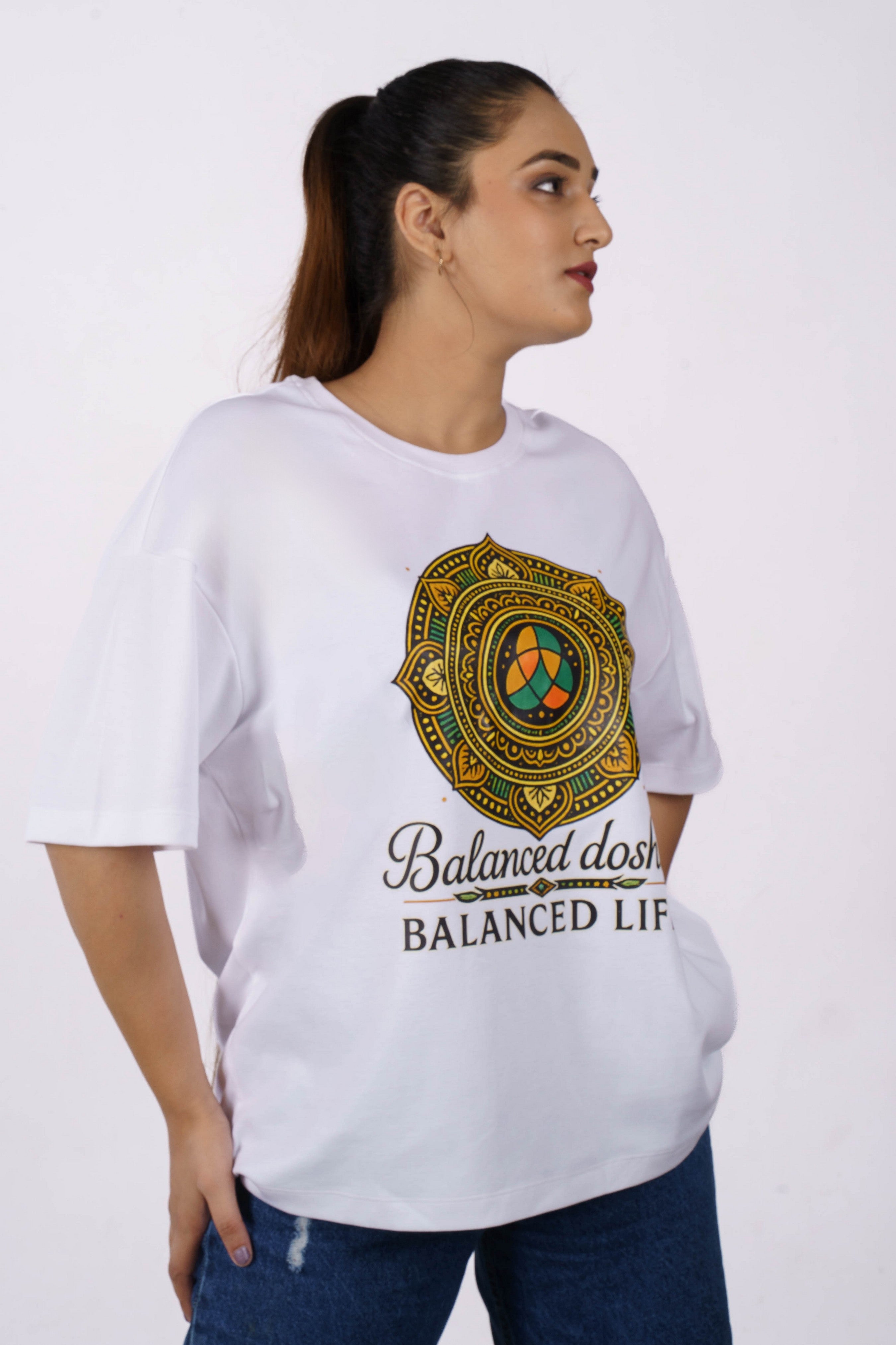 Balanced Ayurvedic Doctor Oversized T-shirt For Women 2