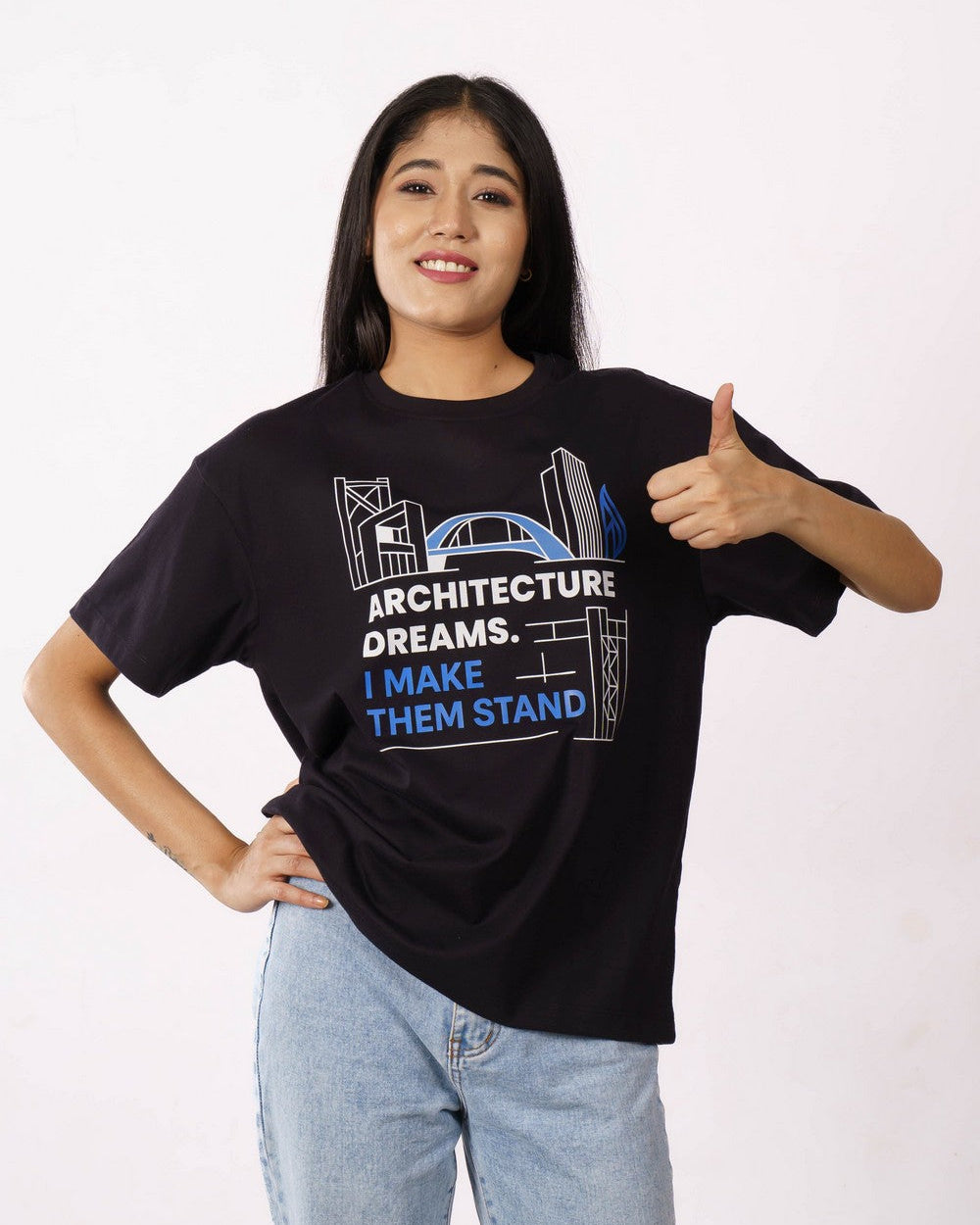 Structural Engineer | Architecture dreams. I make them stand | Oversized fit Tshirt
