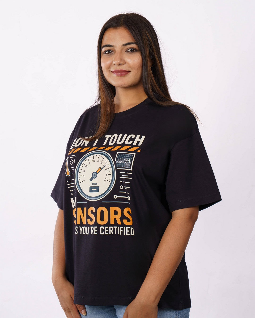Instrumentation Engineer | Don’t touch my sensors - unless you’re certified | Oversized fit Tshirt