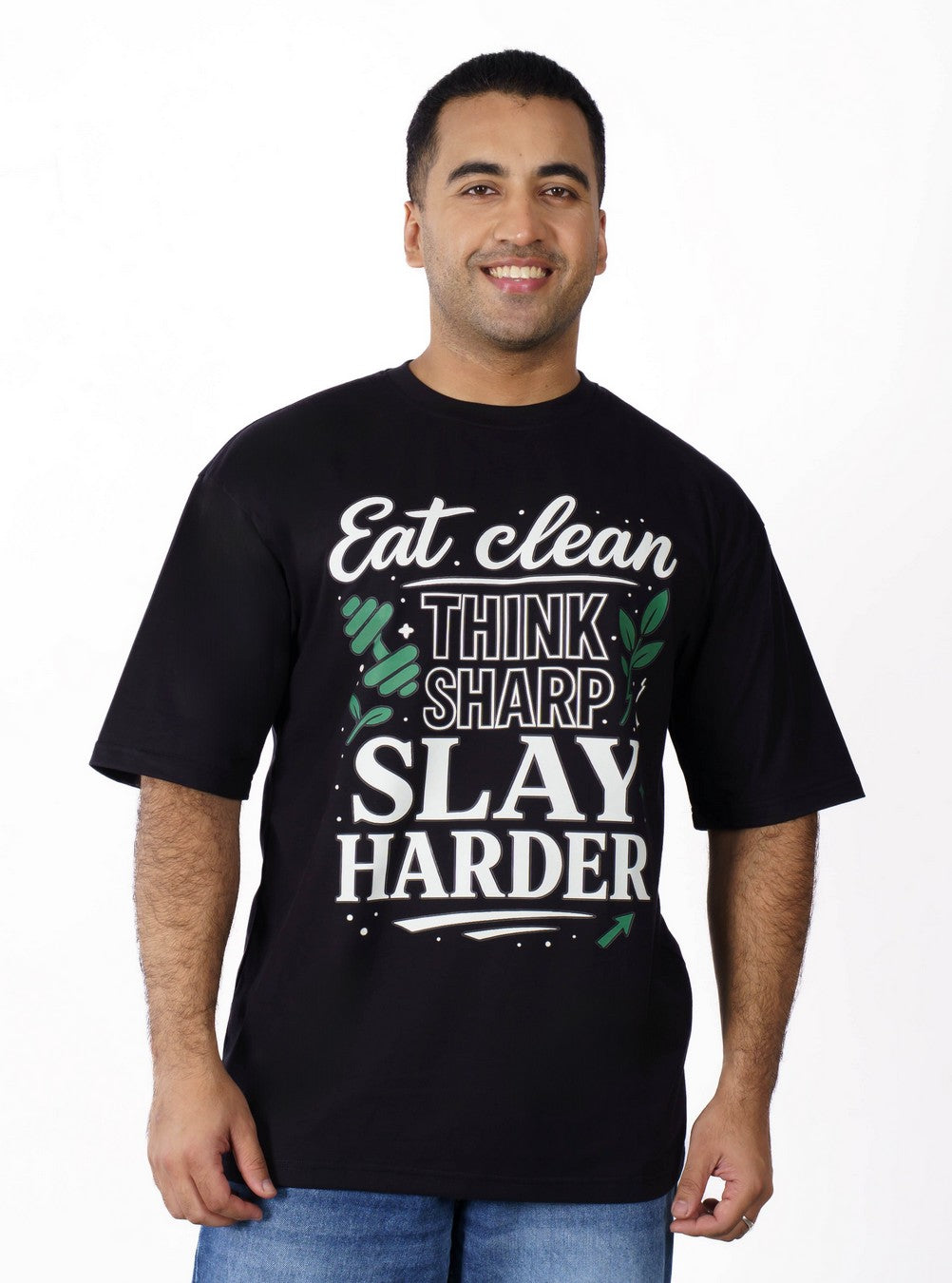 Dietician | Eat clean. Think sharp. Slay harder | Oversized fit Tshirt
