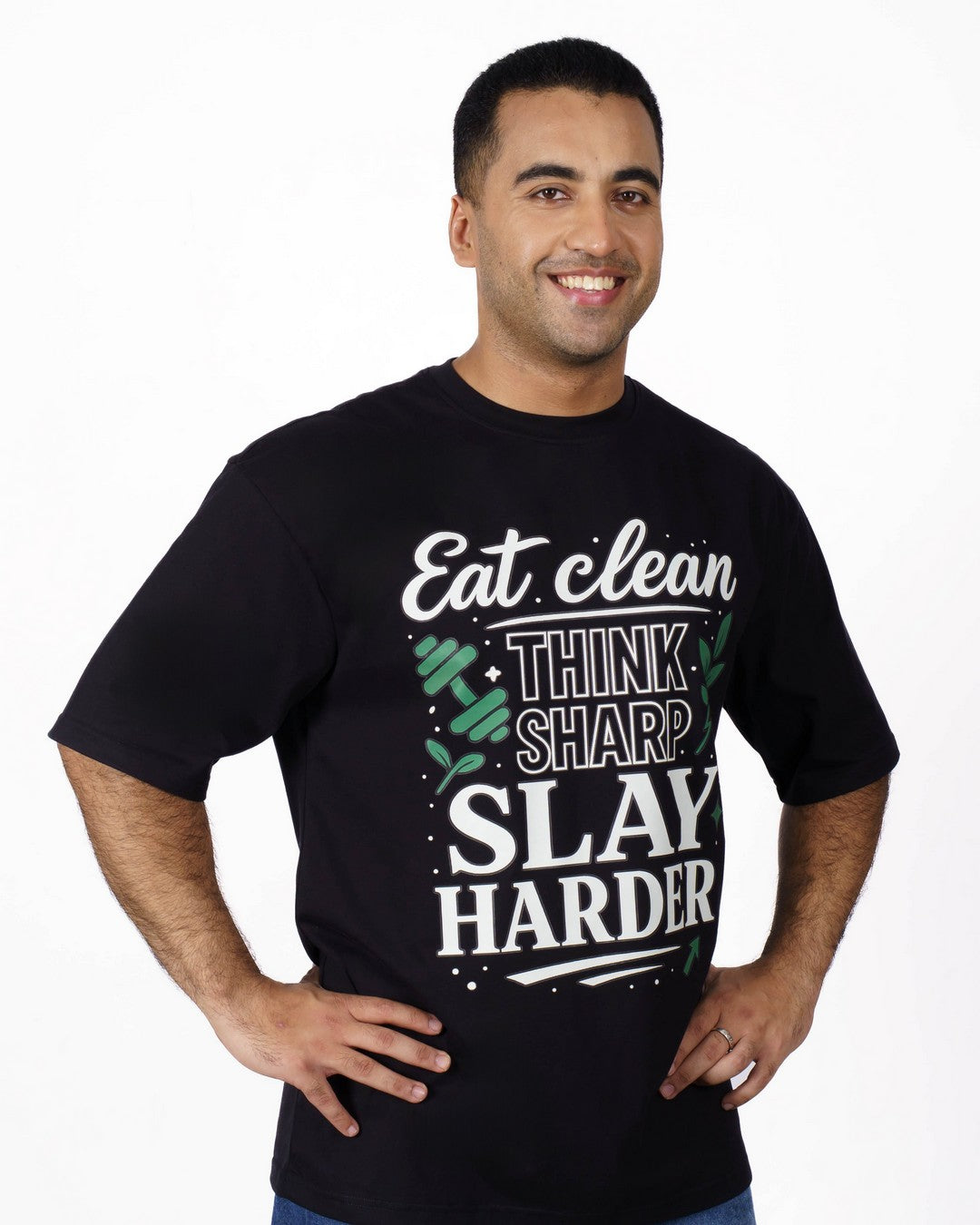 Dietician | Eat clean. Think sharp. Slay harder | Oversized fit Tshirt