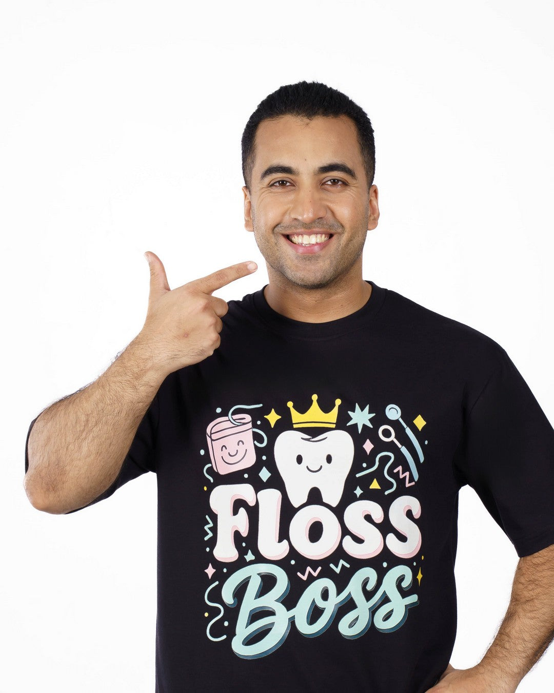 Dentist | Floss Boss | Oversized fit Tshirt