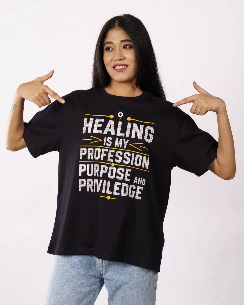 Doctor | Healing is my Profession, Purpose & Priviledge | Oversized fit Tshirt