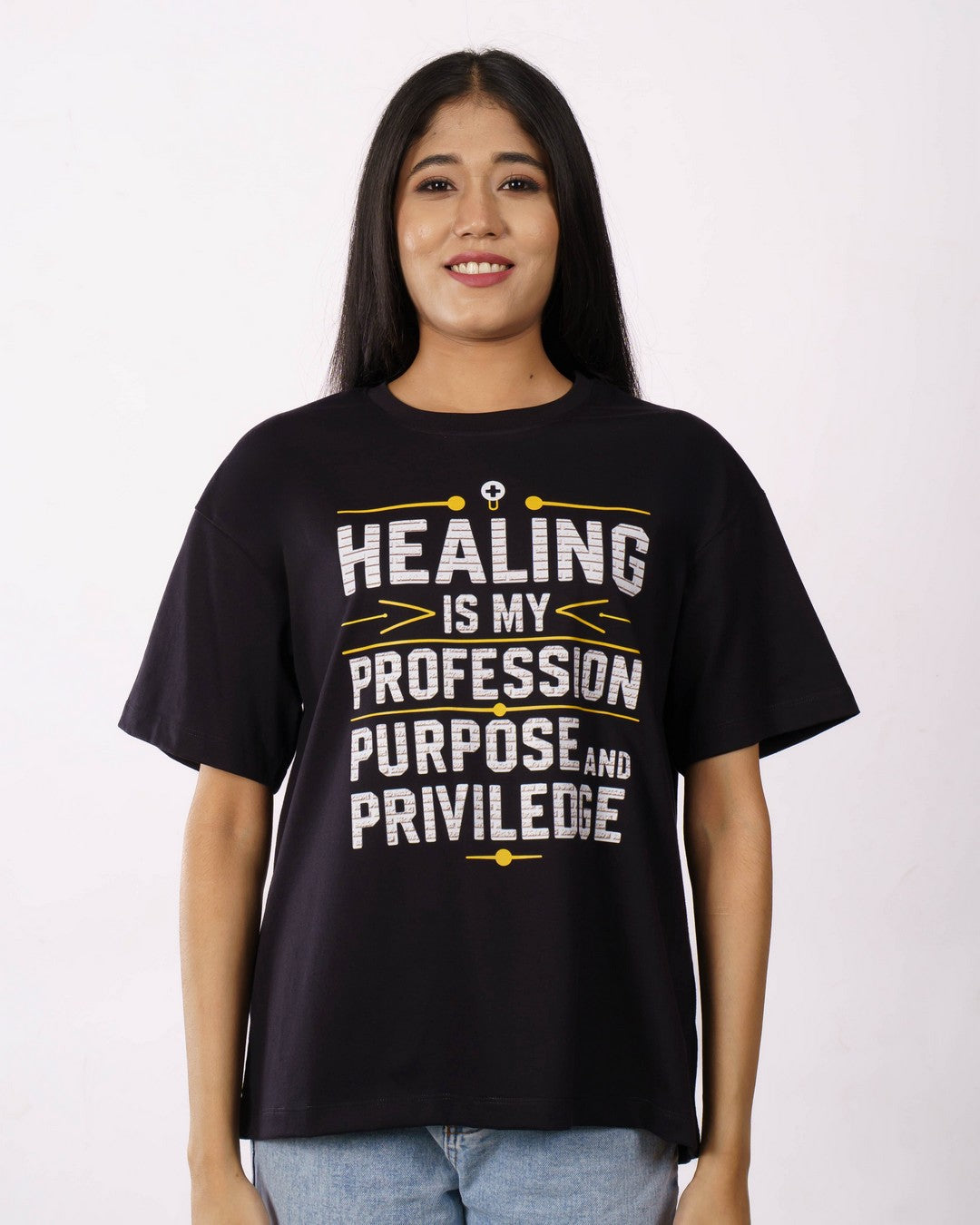 Doctor | Healing is my Profession, Purpose & Priviledge | Oversized fit Tshirt