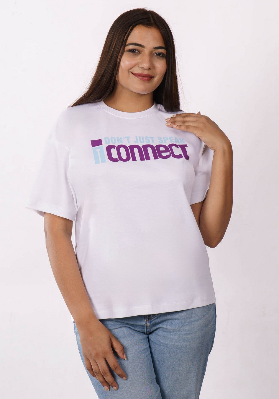 Radio Jockey | I Don’t Just Speak, I Connect | Oversized fit Tshirt