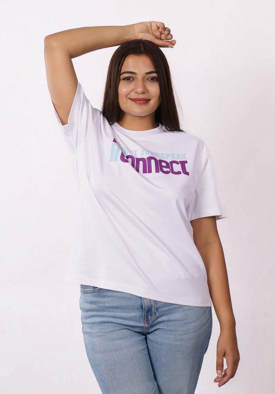 Radio Jockey | I Don’t Just Speak, I Connect | Oversized fit Tshirt