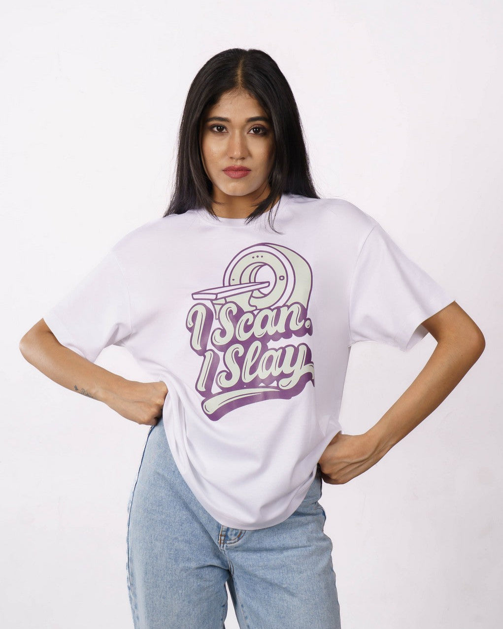 Radiologist | I Scan. I Slay. | Oversized fit Tshirt