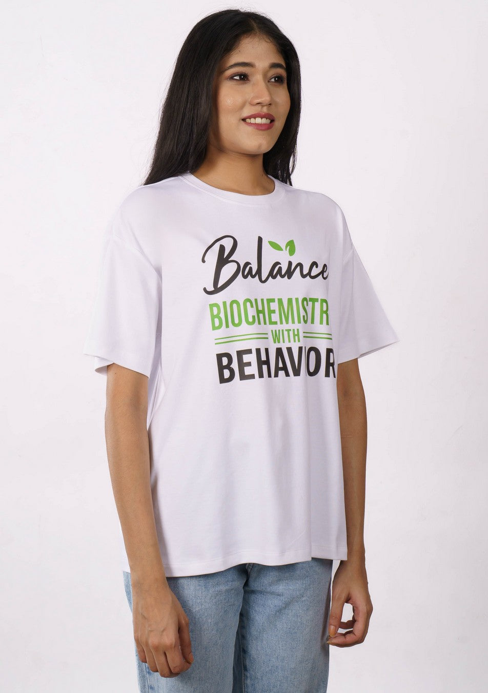 Dietician | I balance biochemistry with behavior | Oversized fit Tshirt