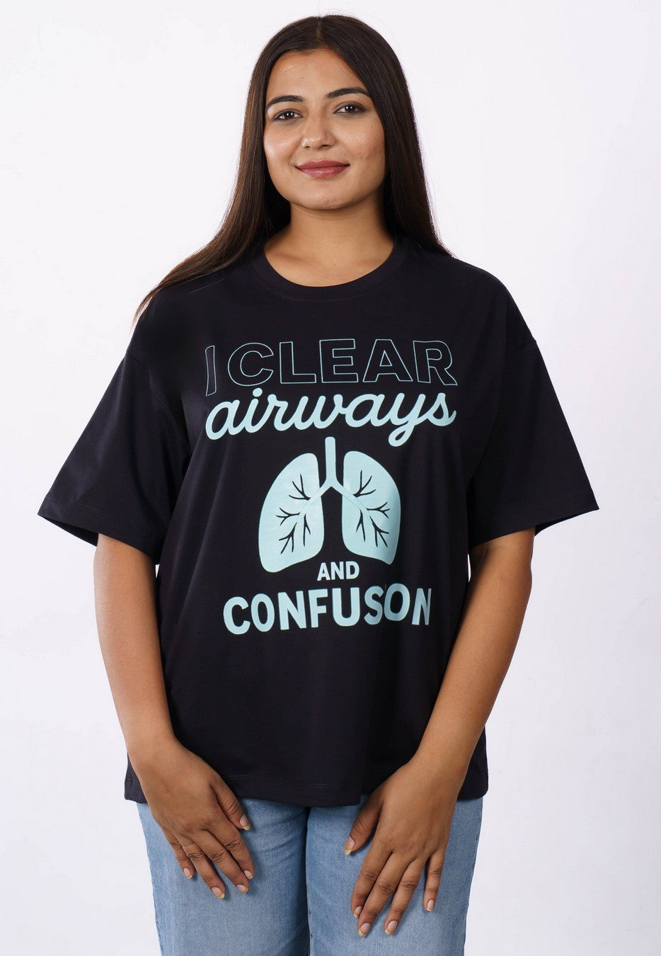 Pulmonologist | I clear airways and confusion | Oversized fit Tshirt