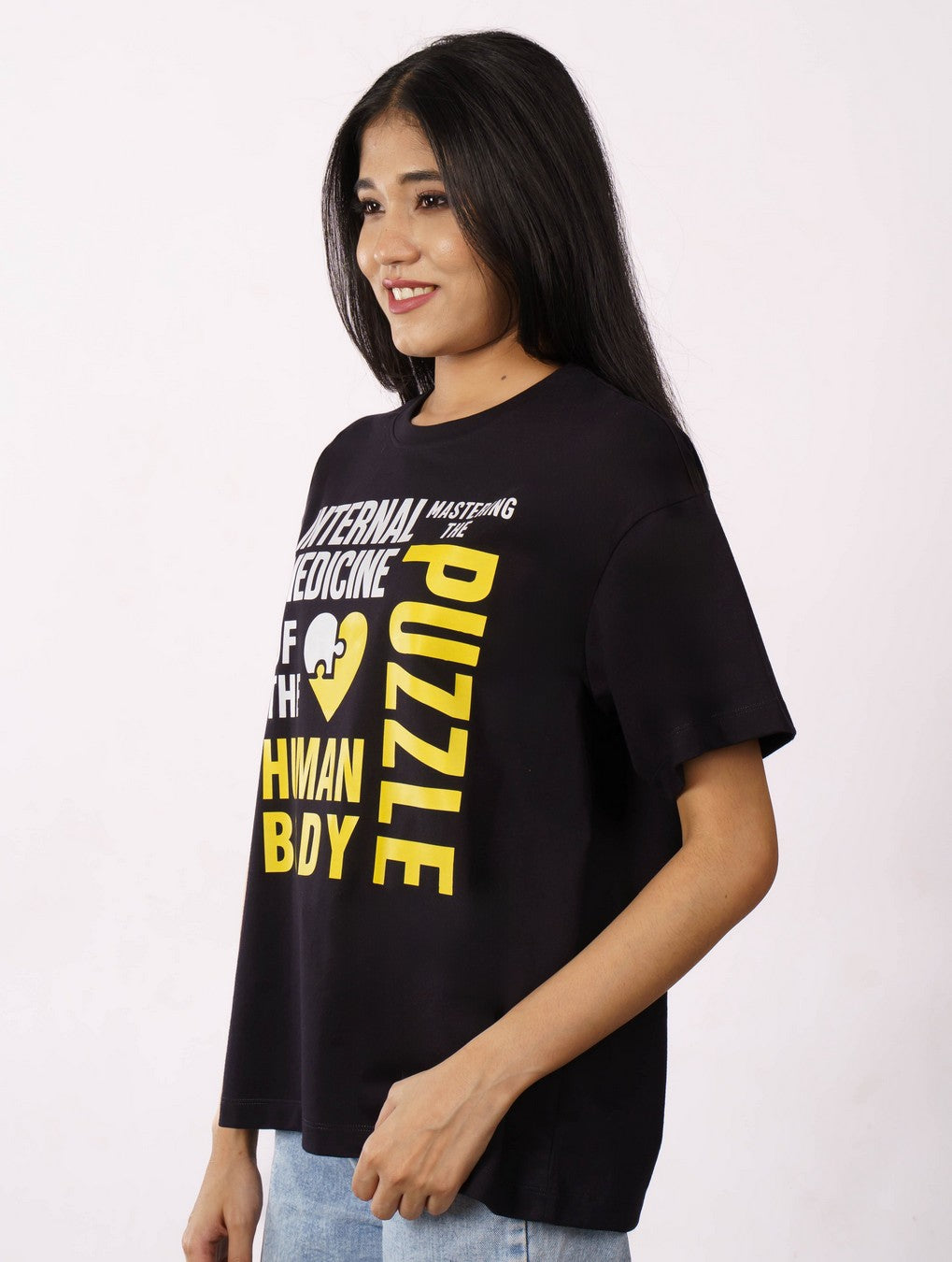 Physician | Internal Medicine: Mastering the Puzzle of the Human Body. | Oversized fit Tshirt