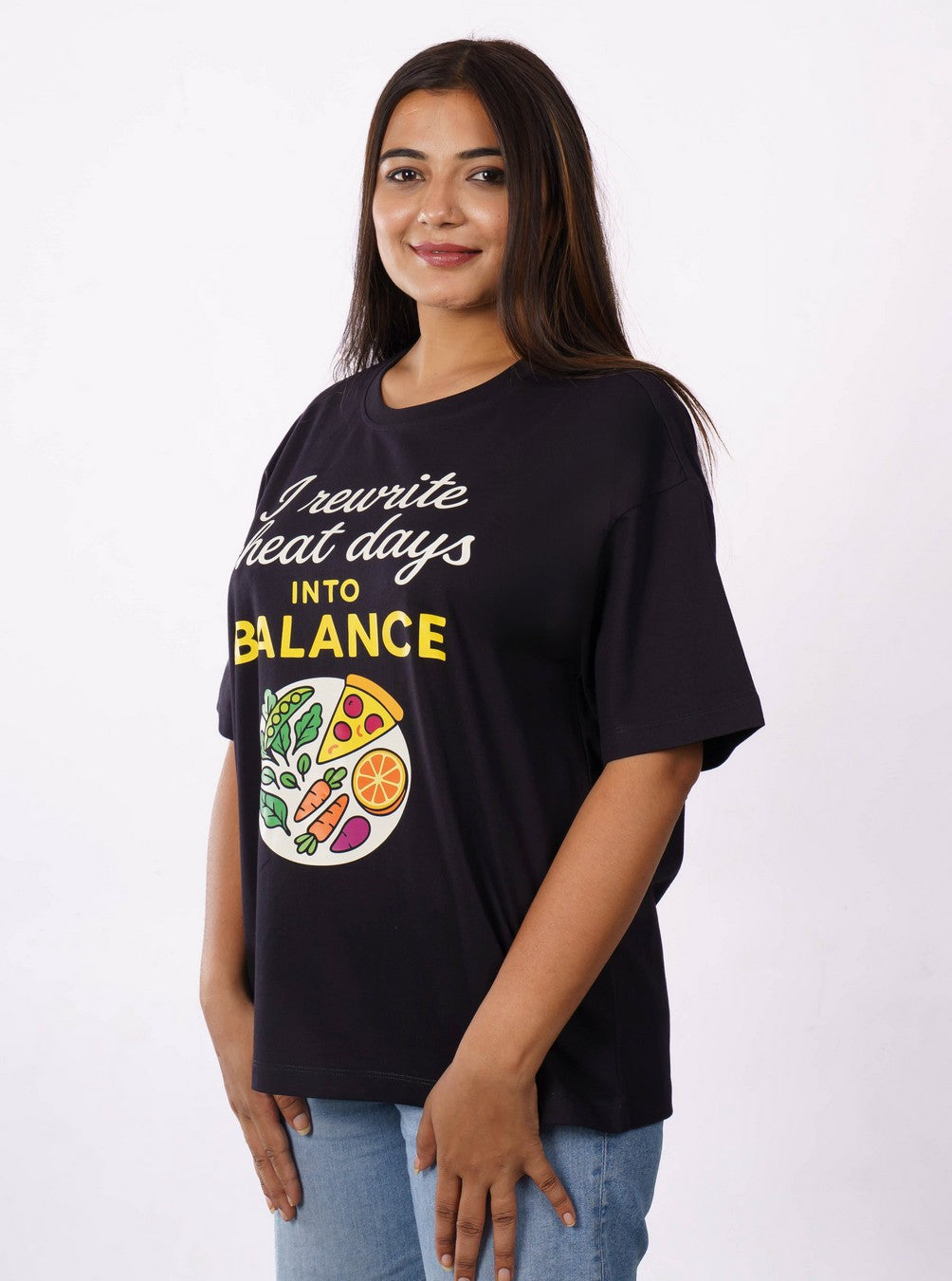 Dietician | I rewrite cheat days into balance | Oversized fit Tshirt