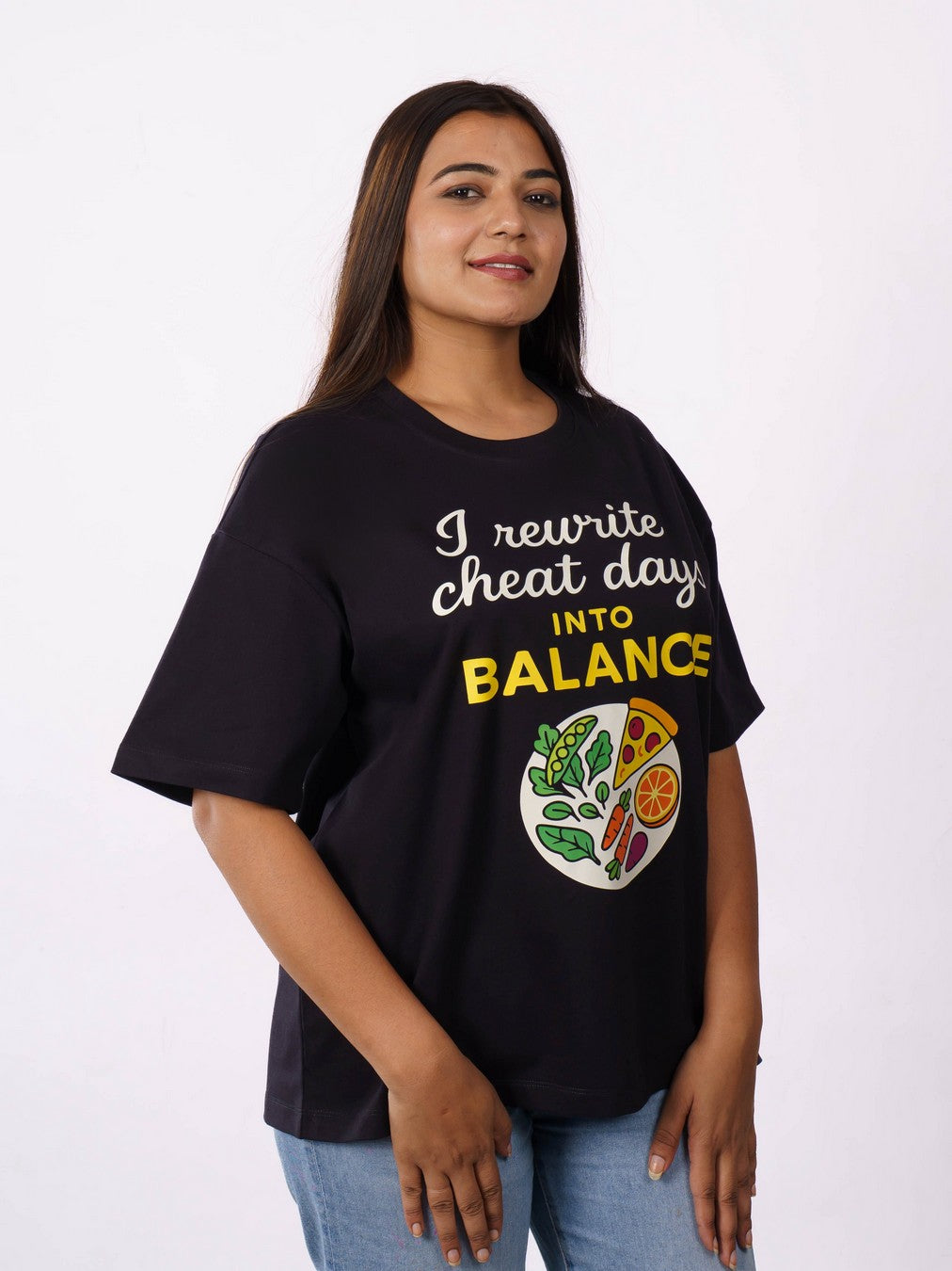 Dietician | I rewrite cheat days into balance | Oversized fit Tshirt