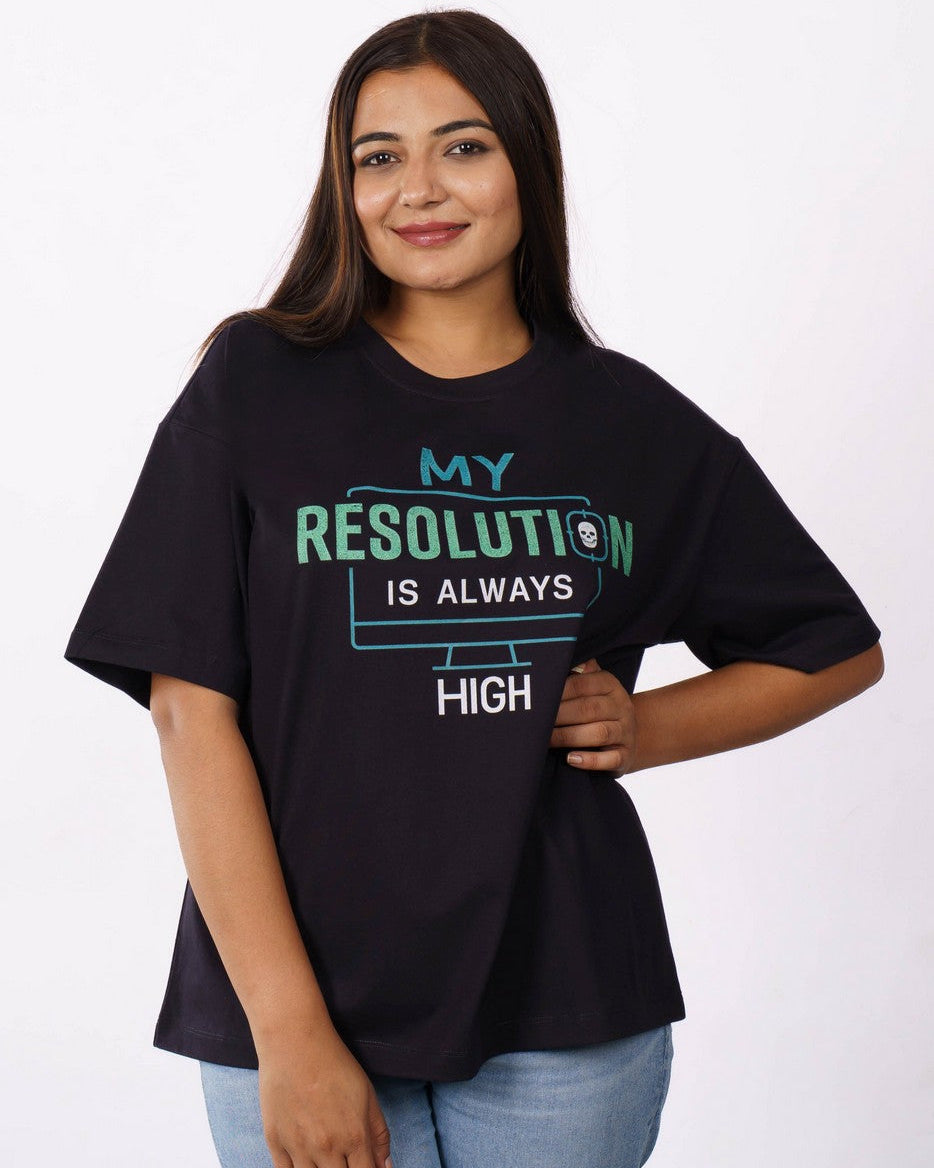 Radiologist | My Resolution Is Always High | Oversized fit Tshirt