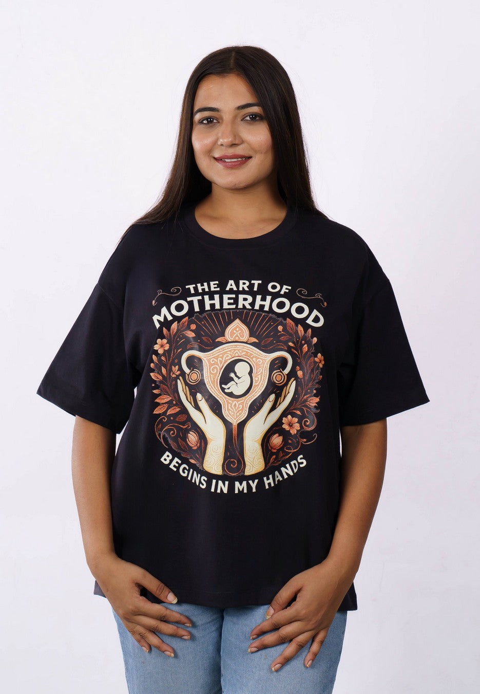 Gynaecologist | The Art of Motherhood Begins in My Hands | Oversized fit Tshirt