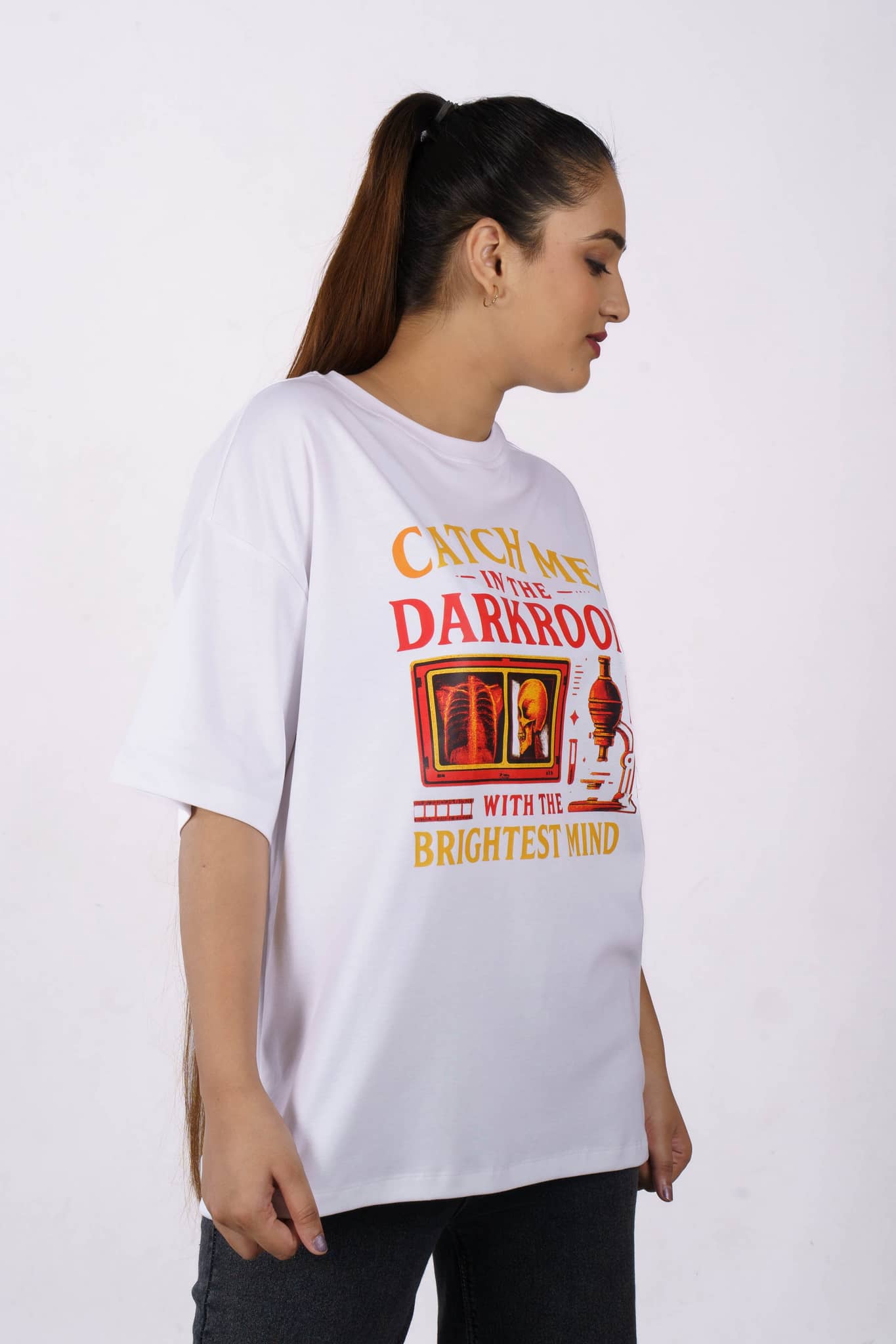 Catch Me Brightest Minds Radiologist Oversized T-shirt For Women 2