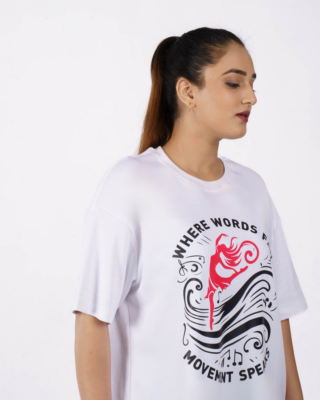 Choreographer Where Words Fail Oversized T-shirt For Women 2