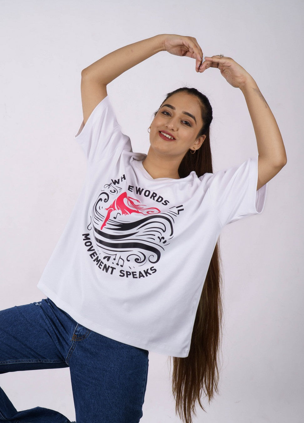Choreographer Where Words Fail Oversized T-shirt For Women 4