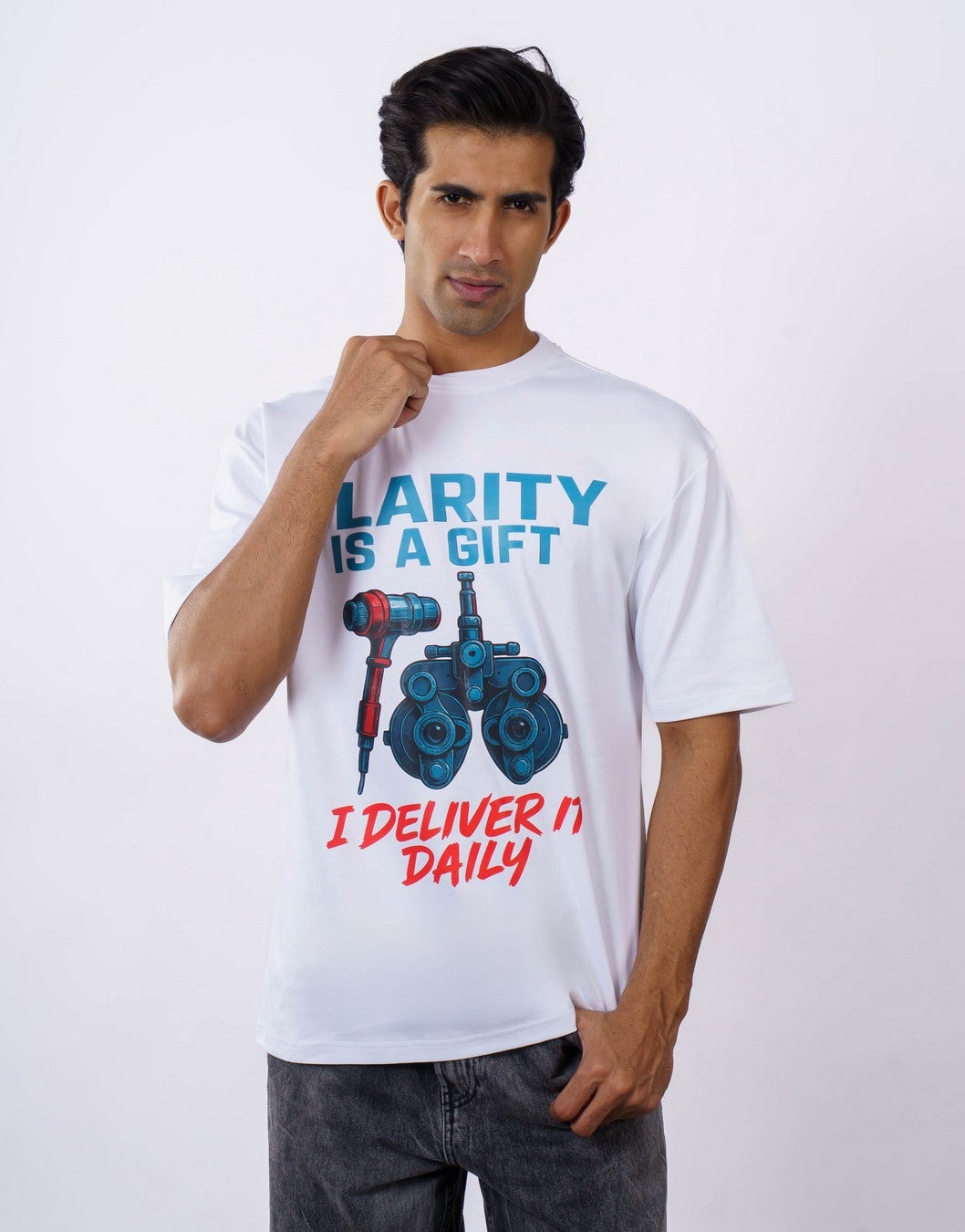Clarity Opthalmologist Oversized Printed Tshirt For Men 2