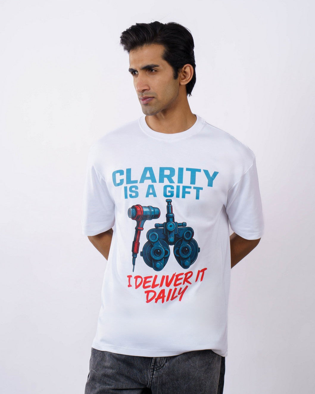 Clarity Opthalmologist Oversized Printed Tshirt For Men 3