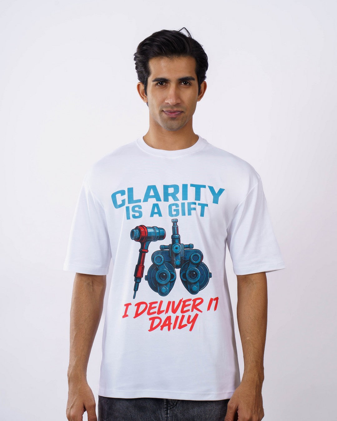 Clarity Opthalmologist Oversized Printed Tshirt For Men 5