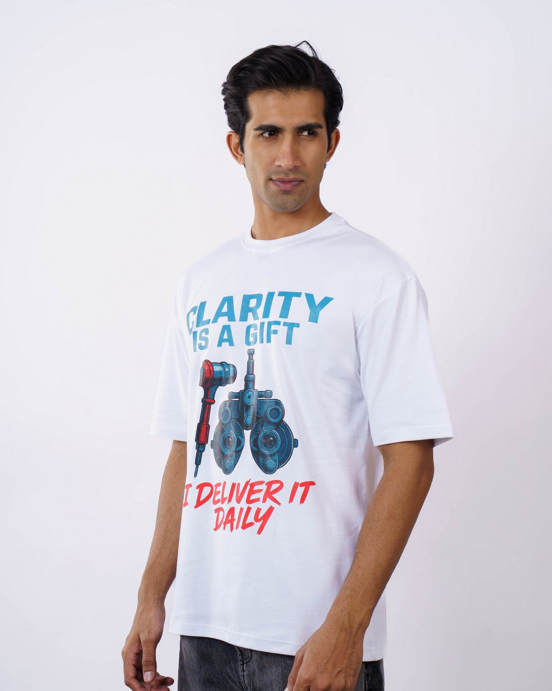 Clarity Opthalmologist Oversized Printed Tshirt For Men 6