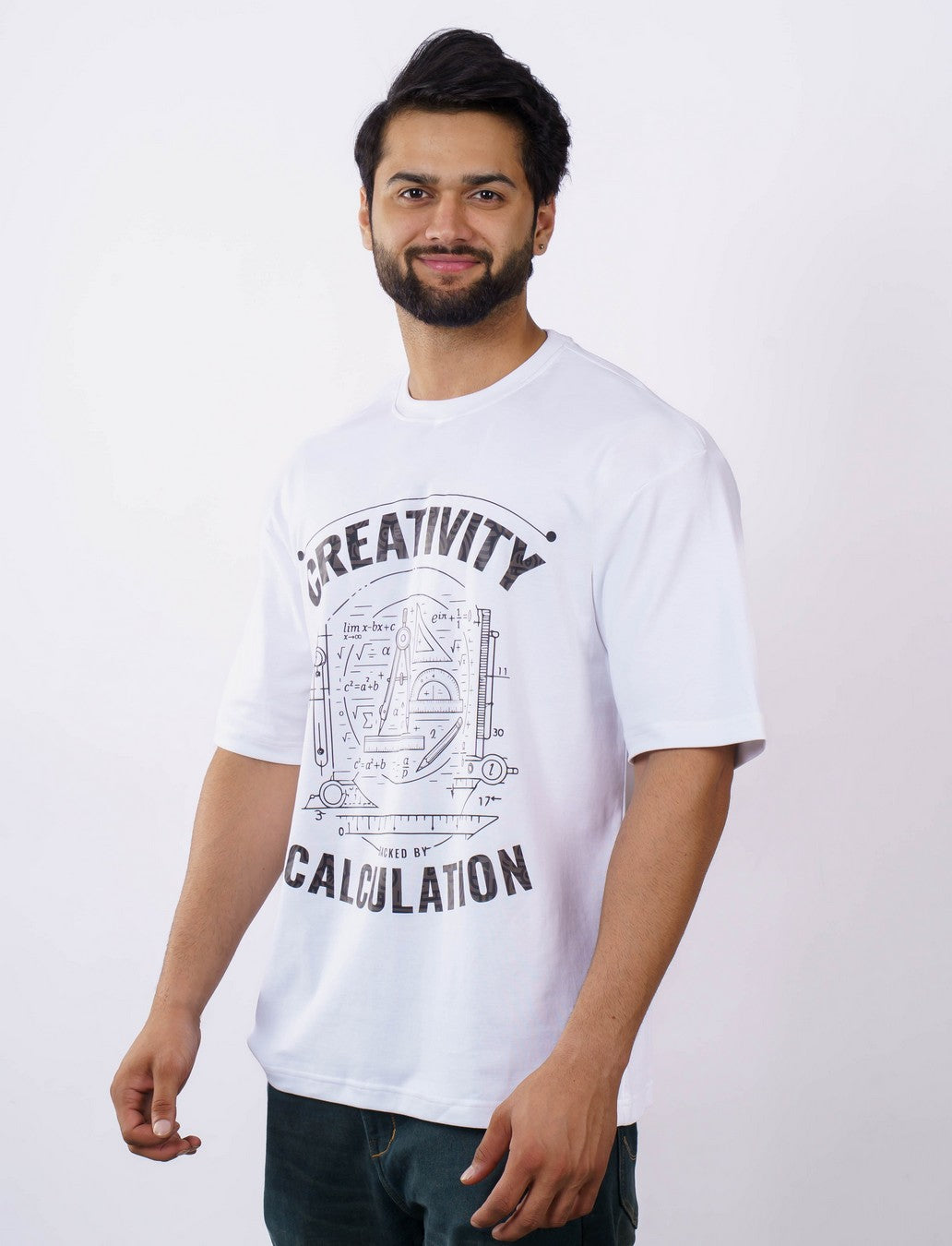 Creativity Backed Architect Oversized Tshirt For Men 4